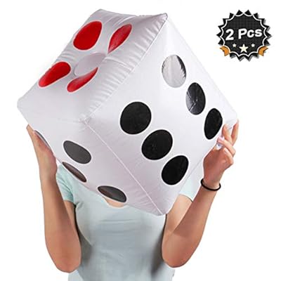Warmtree 13 "Jumbo uppblåsbar tärning, paket med 2
