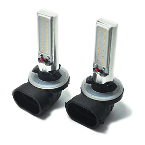 Generic 2pcs 881 886 894 898 899 H27w COB LED Fog Light Yellow Amber Daytime Running Lamps