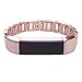Newest Premium Replacement Accessory Metal Watch Bands Bracelet Strap for Fitbit Alta HR and Alta(No Tracker)