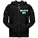 Breaking Bad - Heisenberg Skull Hoodie - Zip Sweatshirt (Black, Medium)
