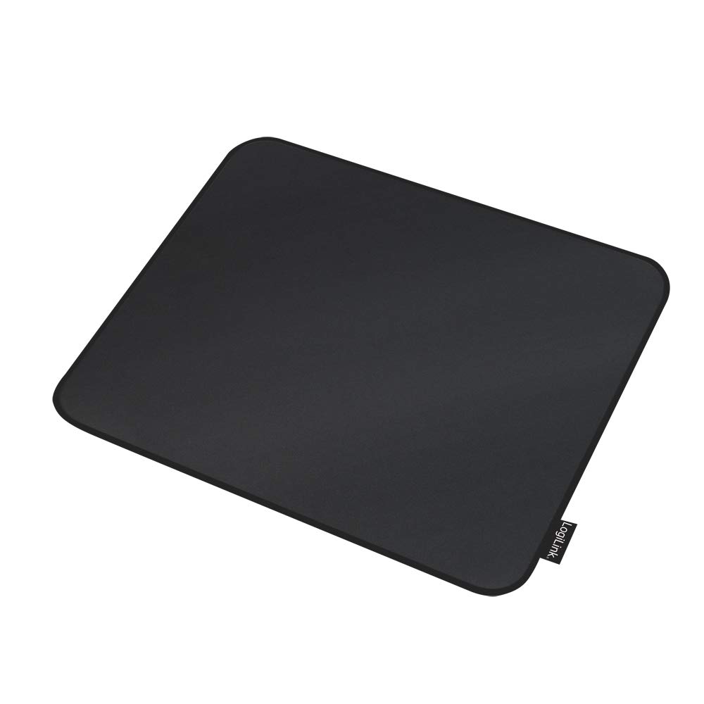 LogiLink - flexible gaming mouse pad with non-slip underside and particularly sliding polyester surface Black Größe L (320 x 270x 2mm)