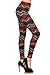 Leggings Depot High Waisted Valentine & Hearts Print Leggings for Women-Full Length-R646, Crimson Tide, Plus Size