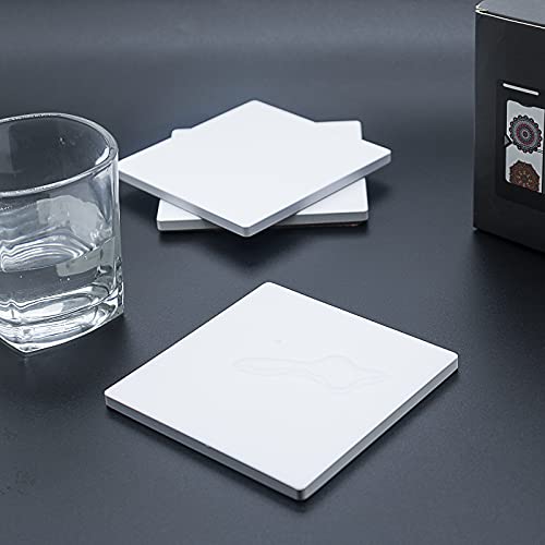 Sublimation Blanks Coaster for Drinks,Absorbent Blank Ceramic Coasters ...