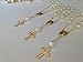 San Joaquin Creations 25 Pc Ivory Color Baptism Favors Gold Plated Accents Mini Rosaries Gold Plated Acrylic Beads/Recuerditos De Bautismo/Christening Favors/Decenarios/Decades/Finger Rosaries