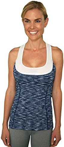 Workout Tank with Built-In Bra Athletic Top for Women FABB Activewear - Large