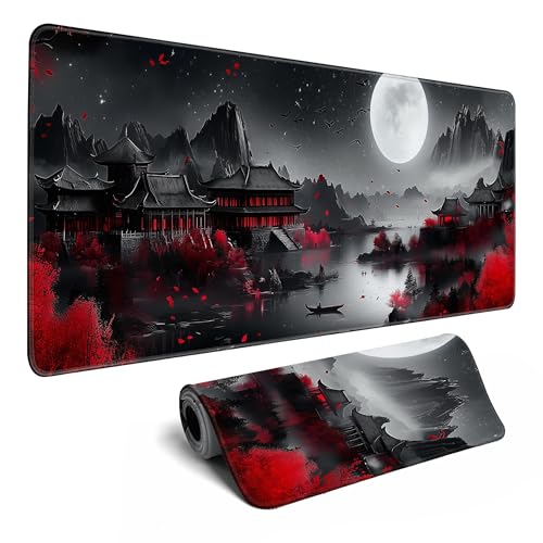 Riverside Japanese Desk Mat Full Moon Large