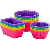 Pantry Elements Silicone Baking Cups Variety Pack (18-Pack)
