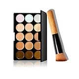 NOMENI 15 Colors Makeup Concealer Contour Palette + Makeup Brush
