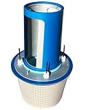SkimDoctor 2.0 Pool Skimmer Basket TURBOCHARGER with Non-Corrosive Fittings and FREE Skimmer Sock for easy removal of debris. Fits most inground pool baskets on the market, like Hayward, Pentair.