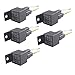 ESUPPORT Car Relay 12V 40A SPST 4Pin Switch Socket Plug Wire Harness Automotive Pack of 5 primary