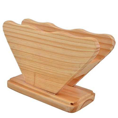 YIJIA Fashion Drip Type Pine Wood Coffee Filter Paper Holder for Coffee Maker Coffee Tools