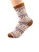 Zando Athletic Sports Knit Pattern Womens Winter Socks Crew Cut Cashmere Retro Thick Warm Soft Wool Socks