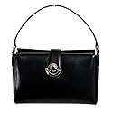 Salvatore Ferragamo Women's "Alisa" Black Leather Handbag Bag