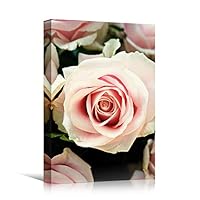 Canvas Wall Art Pink Petal Close Up Bedroom Close Up Colorful Floral Multicolor Petal Photography Romantics - 12x18 inches