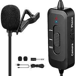 Lavalier Microphone,Professional Lapel Mic with