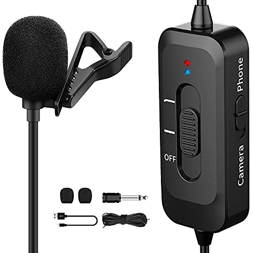 Lavalier Microphone,Professional Lapel Mic with