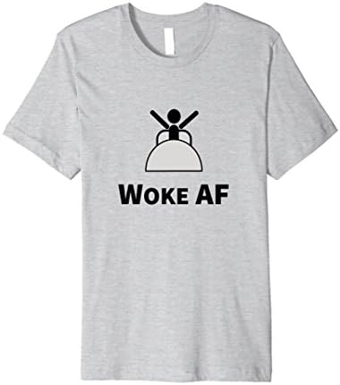 Mens Woke AF - Original T-Shirt XL Heather Grey