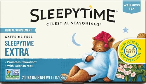 Celestial Seasonings Sleepytime Extra Herbal Tea, 20 Tea Bags Box
