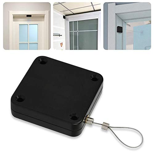 HOME CUBE 1 Pc Punch-Free Automatic Door Closer, Multifunctional Automatic Door Closer, Automatically Self Closing Door with Drawstring for Internal Home Outdoor Iron Door - Random Color