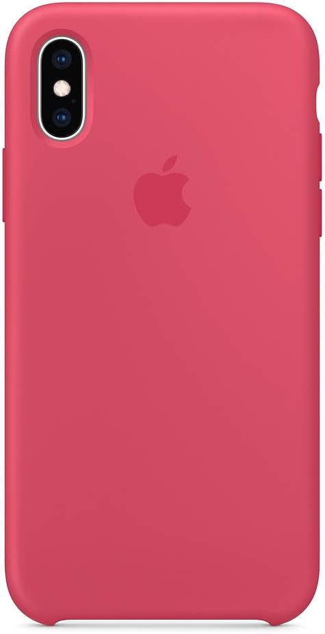 Silicone Case for iPhone X/XS,SAILONE Slim Liquid Silicone Soft Rubber Protective Phone Case Cover (with Soft Microfiber Lining) Compatible with iPhone X/XS(5.8Inch) (Hibiscus)