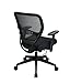 SPACE Air Grid Mid-Back Swivel Chair, Black, 20-1/2 x 19-1/2 x 42h