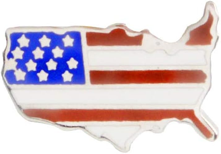 Amazon エナメル マップ 国旗 ブローチ 赤 青 星 バナー シールド ブローチ 女性 男性 パトリオット ジュエリー ブローチ 通販