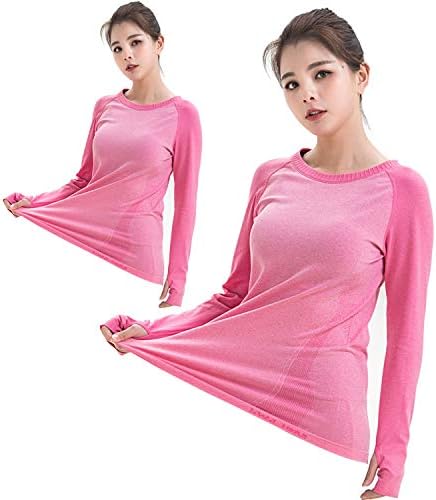LWJ 1982 Long Sleeve Workout Running Dry Fit Shirts for Women Yoga Tops Athletic Clothes Activewear T Shirt