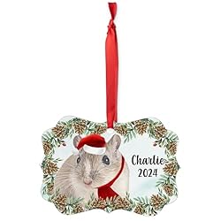 Agouti Gerbil Christmas Ornament 2024