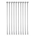haoun 10pcs Stainless Steel Coffee Beverage Stirrers Stir Cocktail Drink Swizzle Stick with Small Rectangular Paddles 7-1/2 Inch Long