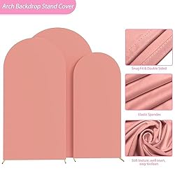 Fomcet Set of 3 Wedding Arch Cover