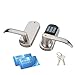 HAIFUAN Right Hand Electronic Keyless Code Door Lock,Unlock with Code,Mifare Card, and Mechanical Key