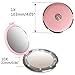 Compact Makeup Mirror,FushoP Small Makeup Mirror 1x/10x Magnifying Mirror Led Mirror Portable Travel Makeup Mirror Lighted Magnified Mirror Hand Held Magnifying Mirror Folding(Pink)