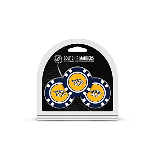 Team Golf NHL Nashville Predators 3 Pack Golf Chip Ball Markers, Poker Chip Siz…