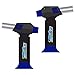 Turbo Blue Magnum Jet Flame Refillable Torch Lighter - Powerful Windproof Flame (6-Pack)