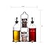Palais Glassware 5 Piece Oil, Vinegar,Salt and Pepper Cruet Set with a Caddy - 14 Oz. Bottles - 3 Oz. Shakers