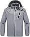 Wantdo Men's Mountain Windproof Rain Jacket Breathable Hooded Windbreaker Outdoor Lightweight Raincoat for Camping Hiking