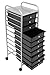 Internet's Best Rolling Cart Organizer | 10 Black Drawers | Classroom, Home or Office Storage Organization Bins
