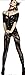 The Victory of Cupid Women's Sexy Fishnet Floral Crotchless Bodysuits Suspender Bodystocking, Black, OS