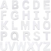 PH PandaHall 26pcs Letter Shell Beads, Alphabet Letter Beads with 0.7mm Hole Natural Freshwater Pearl Shell Beads A-Z Letter Initial Beads for Wedding Boho DIY Necklace Bracelet Earring Jewelry Making