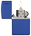 Zippo Royal Blue Matte Logo Pocket Lighter
