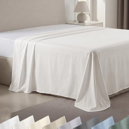 California Design Den Top Sheet Twin True Ivory