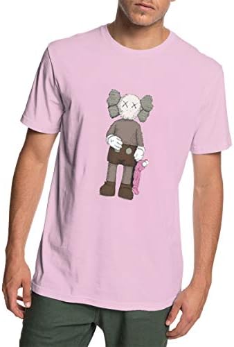 Male T-Shirt KAWS Classic Short Sleeve Shirt Black
