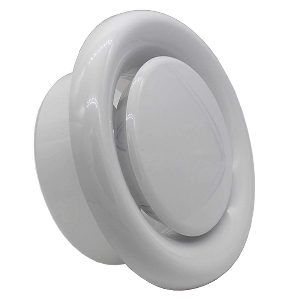 Kair Plastic Round Ceiling Vent 100mm 4 inch Diffuser/Extract Valve