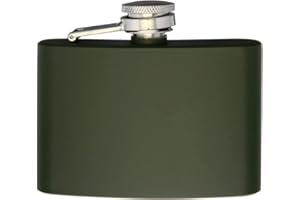 Mil-Tec Stainless Steel Flask (Small (4 oz), Olive Drab)