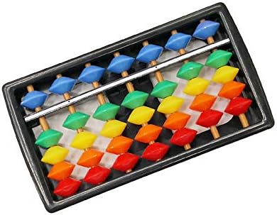 LILICAT 1PCS Arithmetic Digits Kids Maths Calculating Tool Rods Colorful Beads Plastic Calculator Arithmetic Soroban Children's Calculation Tool Toy (Multicolor)