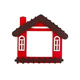 Mond-Sterne 1 PSC Creative Cute Switch Wall-Stickers Decoration Red House