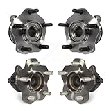 Front Rear Wheel Bearing & Hub Assembly Kit For