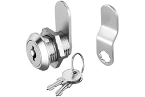 LHAZEMU Cabinet Cam Locks Keyed Alike, 5/8 inch Toolbox Lock, Cabinet, Desk Drawers Cam Lock Replacement for Trailer, RV Boxes, Mailboxes