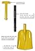 Lifeline 4002 Aluminum Sport Utility, 3 Piece Collapsible Design, Perfect Snow Shovel for Car, Camping and Other Outdoor Activities, One Size, Yellow
