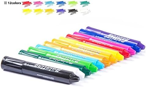 Face Paint Crayons Set for Kids, 12 / 24 Colors Non-Toxic Washable Hypoallergenic FDA Approved Twistable Sticks Body Painting Set (12 colors)